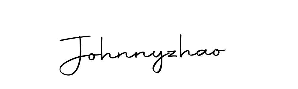 Create a beautiful signature design for name Johnnyzhao. With this signature (Autography-DOLnW) fonts, you can make a handwritten signature for free. Johnnyzhao signature style 10 images and pictures png