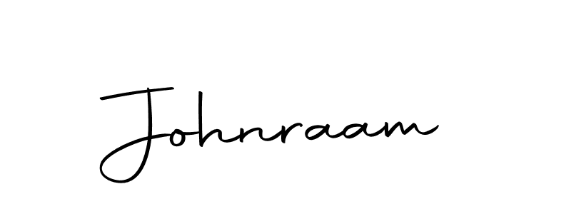 Design your own signature with our free online signature maker. With this signature software, you can create a handwritten (Autography-DOLnW) signature for name Johnraam. Johnraam signature style 10 images and pictures png