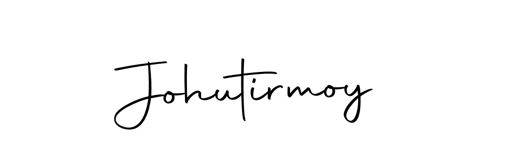 Design your own signature with our free online signature maker. With this signature software, you can create a handwritten (Autography-DOLnW) signature for name Johutirmoy. Johutirmoy signature style 10 images and pictures png
