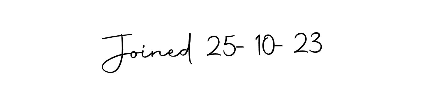 How to make Joined 25-10-23 name signature. Use Autography-DOLnW style for creating short signs online. This is the latest handwritten sign. Joined 25-10-23 signature style 10 images and pictures png