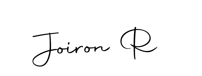 Design your own signature with our free online signature maker. With this signature software, you can create a handwritten (Autography-DOLnW) signature for name Joiron R. Joiron R signature style 10 images and pictures png