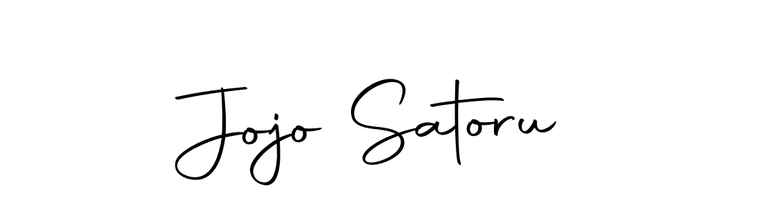 You should practise on your own different ways (Autography-DOLnW) to write your name (Jojo Satoru) in signature. don't let someone else do it for you. Jojo Satoru signature style 10 images and pictures png