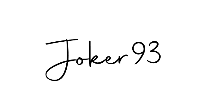 How to make Joker93 name signature. Use Autography-DOLnW style for creating short signs online. This is the latest handwritten sign. Joker93 signature style 10 images and pictures png