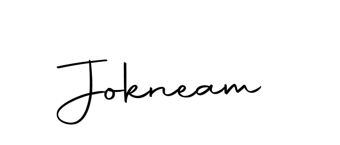 The best way (Autography-DOLnW) to make a short signature is to pick only two or three words in your name. The name Jokneam include a total of six letters. For converting this name. Jokneam signature style 10 images and pictures png