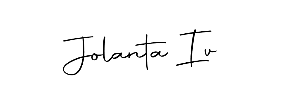 Create a beautiful signature design for name Jolanta Iv. With this signature (Autography-DOLnW) fonts, you can make a handwritten signature for free. Jolanta Iv signature style 10 images and pictures png