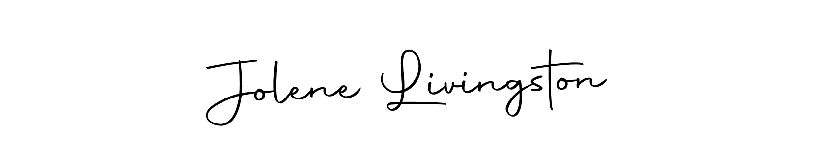 Make a beautiful signature design for name Jolene Livingston. Use this online signature maker to create a handwritten signature for free. Jolene Livingston signature style 10 images and pictures png