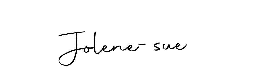 Create a beautiful signature design for name Jolene-sue. With this signature (Autography-DOLnW) fonts, you can make a handwritten signature for free. Jolene-sue signature style 10 images and pictures png