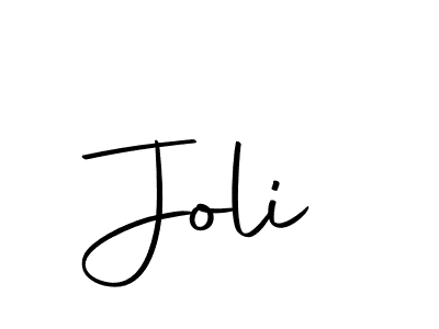 Use a signature maker to create a handwritten signature online. With this signature software, you can design (Autography-DOLnW) your own signature for name Joli. Joli signature style 10 images and pictures png