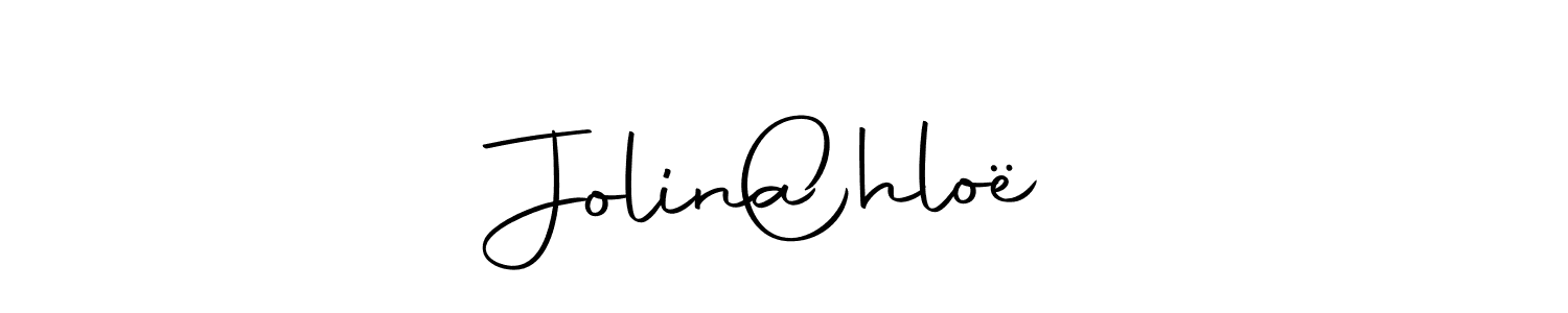 Make a beautiful signature design for name Jolina   Chloë. Use this online signature maker to create a handwritten signature for free. Jolina   Chloë signature style 10 images and pictures png