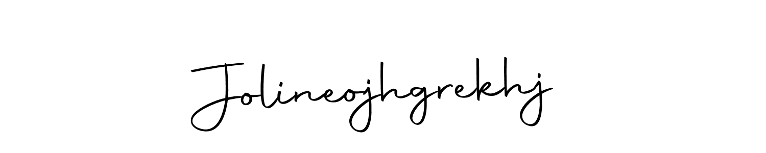 This is the best signature style for the Jolineojhgrekhj name. Also you like these signature font (Autography-DOLnW). Mix name signature. Jolineojhgrekhj signature style 10 images and pictures png