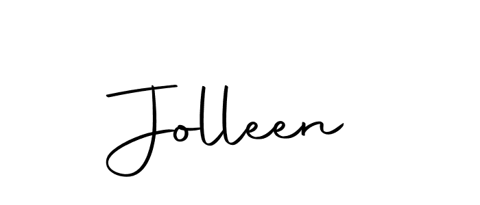 Jolleen stylish signature style. Best Handwritten Sign (Autography-DOLnW) for my name. Handwritten Signature Collection Ideas for my name Jolleen. Jolleen signature style 10 images and pictures png