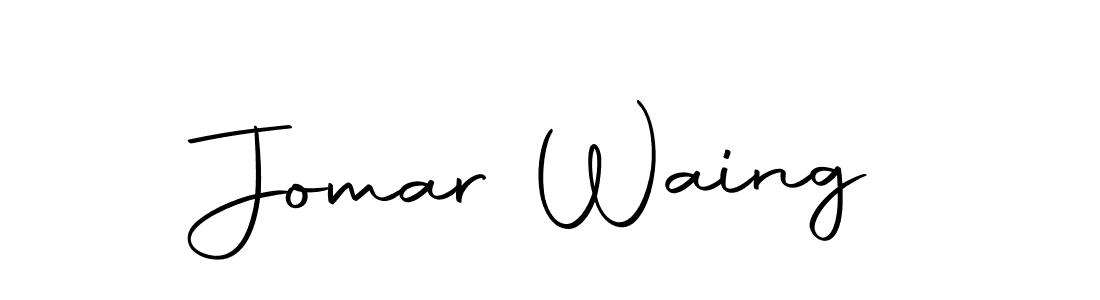 Make a beautiful signature design for name Jomar Waing. With this signature (Autography-DOLnW) style, you can create a handwritten signature for free. Jomar Waing signature style 10 images and pictures png