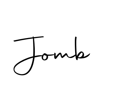 Make a beautiful signature design for name Jomb. With this signature (Autography-DOLnW) style, you can create a handwritten signature for free. Jomb signature style 10 images and pictures png