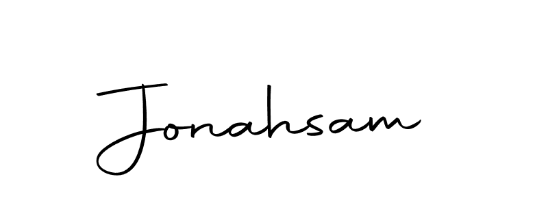 Make a beautiful signature design for name Jonahsam. Use this online signature maker to create a handwritten signature for free. Jonahsam signature style 10 images and pictures png