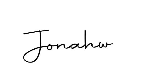 Create a beautiful signature design for name Jonahw. With this signature (Autography-DOLnW) fonts, you can make a handwritten signature for free. Jonahw signature style 10 images and pictures png