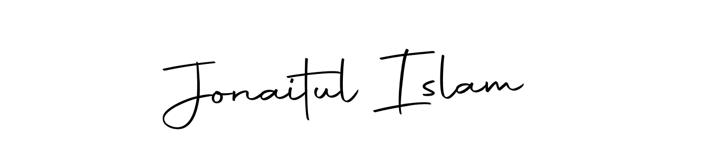 Create a beautiful signature design for name Jonaitul Islam. With this signature (Autography-DOLnW) fonts, you can make a handwritten signature for free. Jonaitul Islam signature style 10 images and pictures png