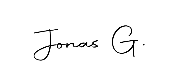 Create a beautiful signature design for name Jonas G.. With this signature (Autography-DOLnW) fonts, you can make a handwritten signature for free. Jonas G. signature style 10 images and pictures png