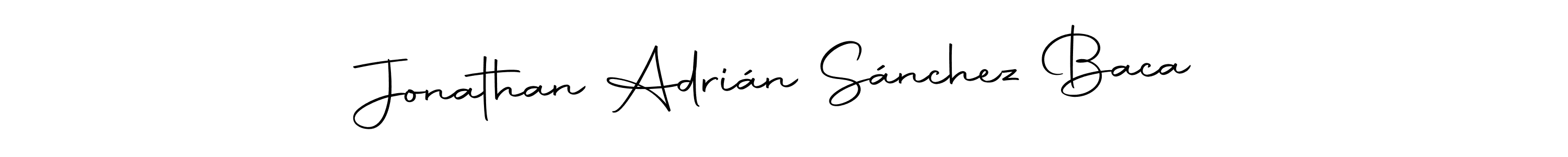 How to make Jonathan Adrián Sánchez Baca name signature. Use Autography-DOLnW style for creating short signs online. This is the latest handwritten sign. Jonathan Adrián Sánchez Baca signature style 10 images and pictures png
