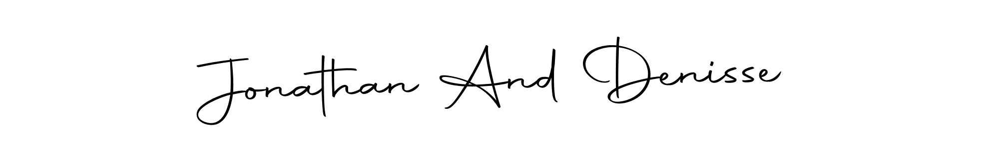 How to make Jonathan And Denisse signature? Autography-DOLnW is a professional autograph style. Create handwritten signature for Jonathan And Denisse name. Jonathan And Denisse signature style 10 images and pictures png