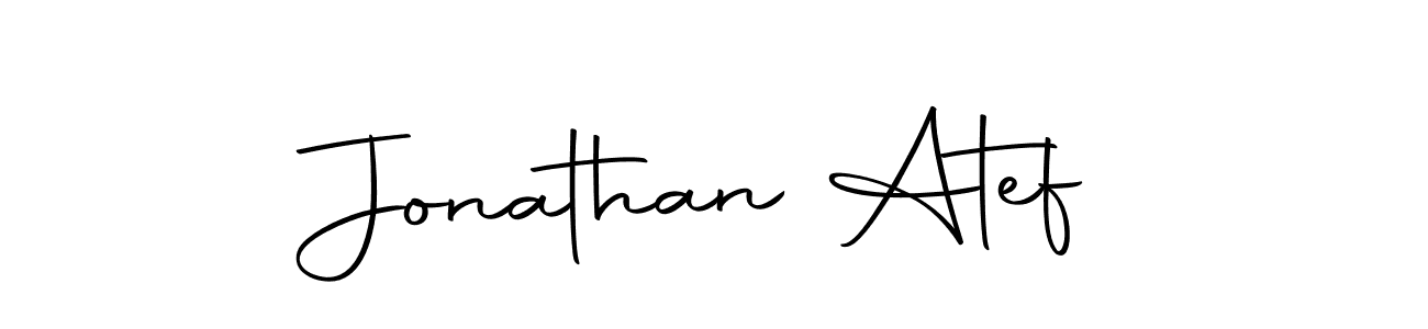 Use a signature maker to create a handwritten signature online. With this signature software, you can design (Autography-DOLnW) your own signature for name Jonathan Atef. Jonathan Atef signature style 10 images and pictures png