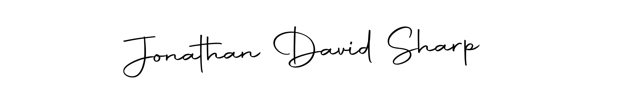 How to make Jonathan David Sharp name signature. Use Autography-DOLnW style for creating short signs online. This is the latest handwritten sign. Jonathan David Sharp signature style 10 images and pictures png