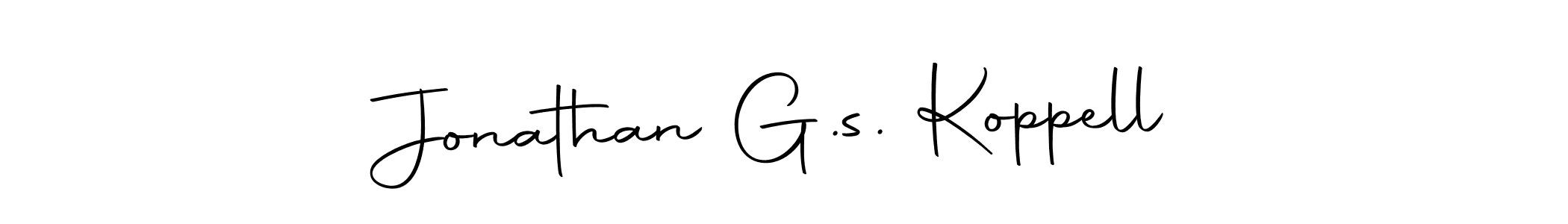 Design your own signature with our free online signature maker. With this signature software, you can create a handwritten (Autography-DOLnW) signature for name Jonathan G.s. Koppell. Jonathan G.s. Koppell signature style 10 images and pictures png