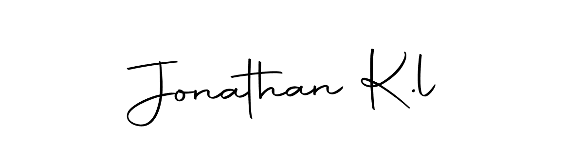 Design your own signature with our free online signature maker. With this signature software, you can create a handwritten (Autography-DOLnW) signature for name Jonathan K.l. Jonathan K.l signature style 10 images and pictures png