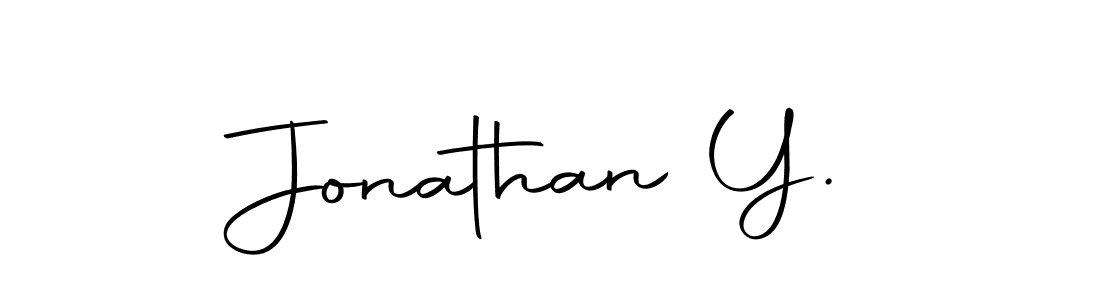The best way (Autography-DOLnW) to make a short signature is to pick only two or three words in your name. The name Jonathan Y. include a total of six letters. For converting this name. Jonathan Y. signature style 10 images and pictures png