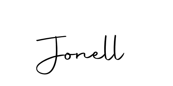 Design your own signature with our free online signature maker. With this signature software, you can create a handwritten (Autography-DOLnW) signature for name Jonell. Jonell signature style 10 images and pictures png