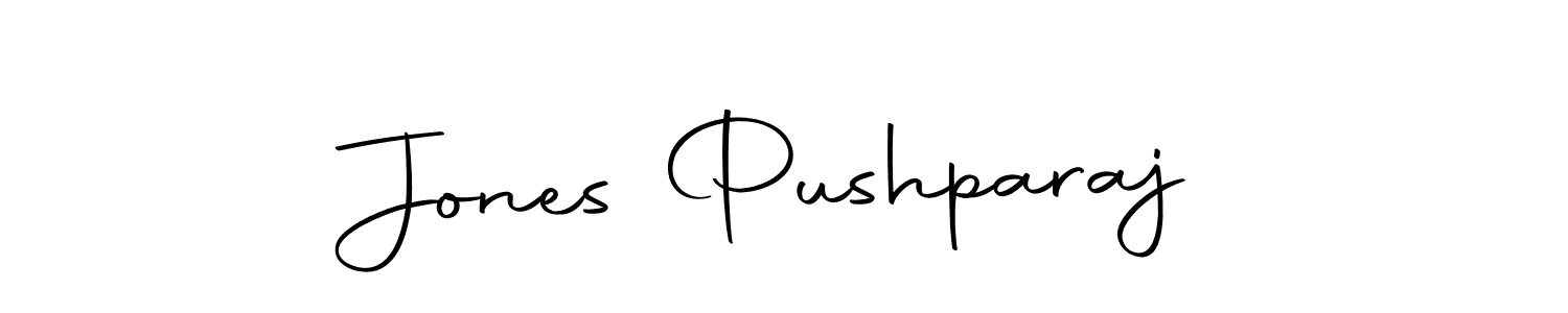 You should practise on your own different ways (Autography-DOLnW) to write your name (Jones Pushparaj) in signature. don't let someone else do it for you. Jones Pushparaj signature style 10 images and pictures png