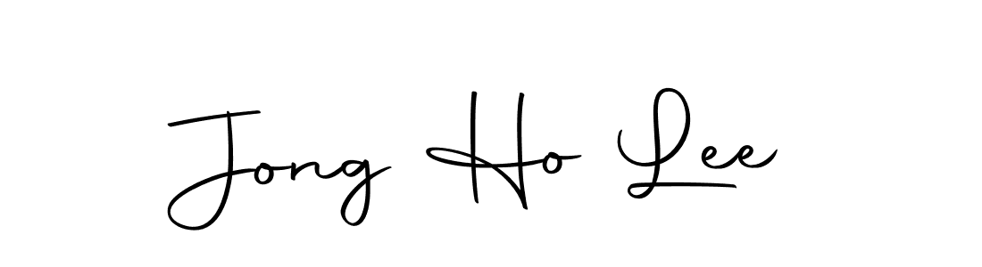 How to make Jong Ho Lee name signature. Use Autography-DOLnW style for creating short signs online. This is the latest handwritten sign. Jong Ho Lee signature style 10 images and pictures png