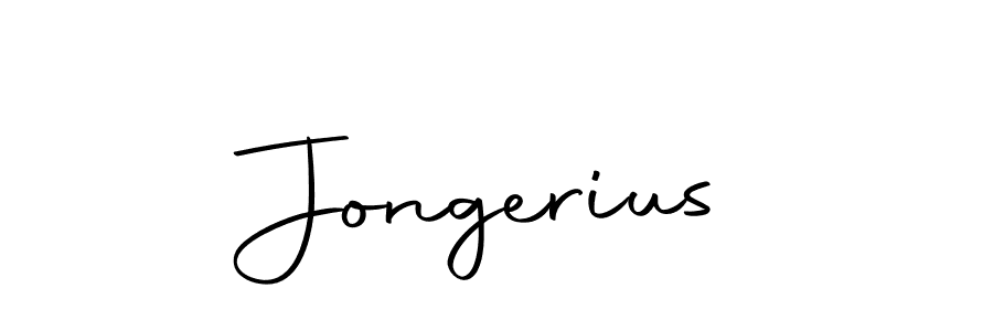 Design your own signature with our free online signature maker. With this signature software, you can create a handwritten (Autography-DOLnW) signature for name Jongerius. Jongerius signature style 10 images and pictures png