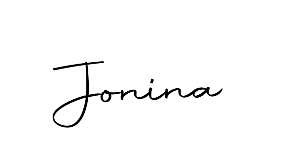 Make a beautiful signature design for name Jonina. With this signature (Autography-DOLnW) style, you can create a handwritten signature for free. Jonina signature style 10 images and pictures png