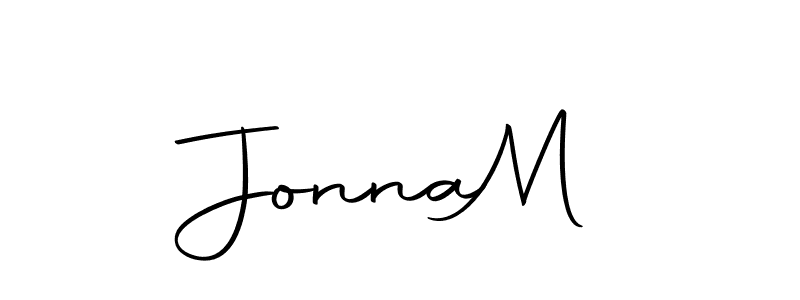 How to make Jonna  M name signature. Use Autography-DOLnW style for creating short signs online. This is the latest handwritten sign. Jonna  M signature style 10 images and pictures png