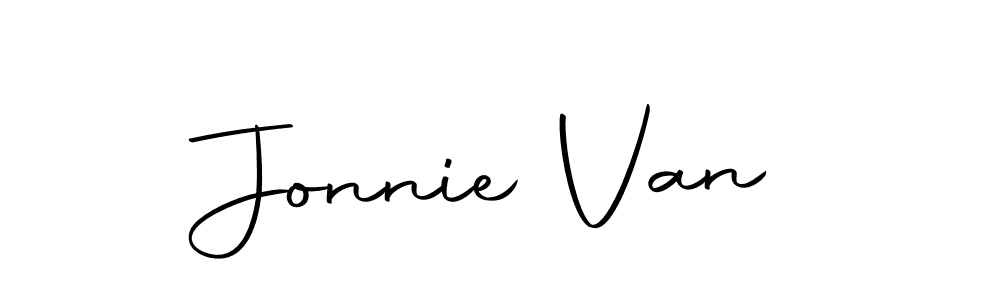 The best way (Autography-DOLnW) to make a short signature is to pick only two or three words in your name. The name Jonnie Van include a total of six letters. For converting this name. Jonnie Van signature style 10 images and pictures png