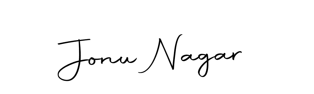 Use a signature maker to create a handwritten signature online. With this signature software, you can design (Autography-DOLnW) your own signature for name Jonu Nagar. Jonu Nagar signature style 10 images and pictures png