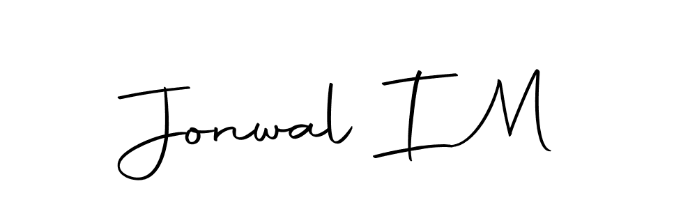 Jonwal I M stylish signature style. Best Handwritten Sign (Autography-DOLnW) for my name. Handwritten Signature Collection Ideas for my name Jonwal I M. Jonwal I M signature style 10 images and pictures png