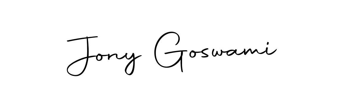 You can use this online signature creator to create a handwritten signature for the name Jony Goswami. This is the best online autograph maker. Jony Goswami signature style 10 images and pictures png