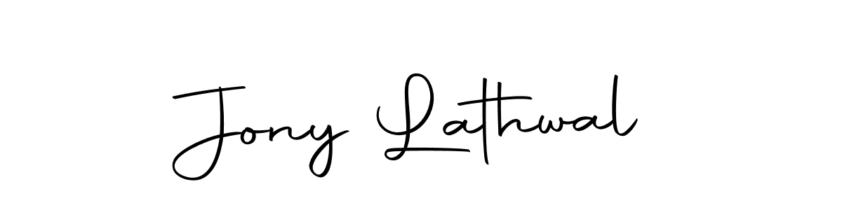 You should practise on your own different ways (Autography-DOLnW) to write your name (Jony Lathwal) in signature. don't let someone else do it for you. Jony Lathwal signature style 10 images and pictures png