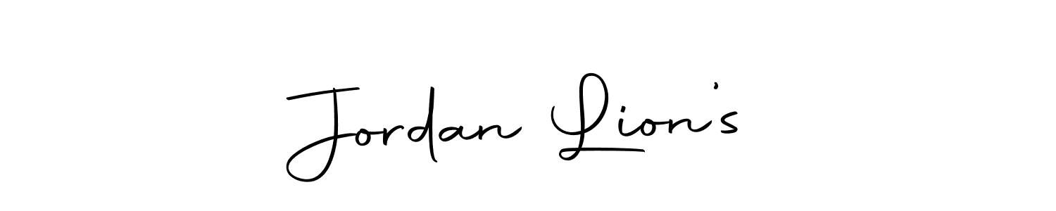 Make a beautiful signature design for name Jordan Lion’s. With this signature (Autography-DOLnW) style, you can create a handwritten signature for free. Jordan Lion’s signature style 10 images and pictures png
