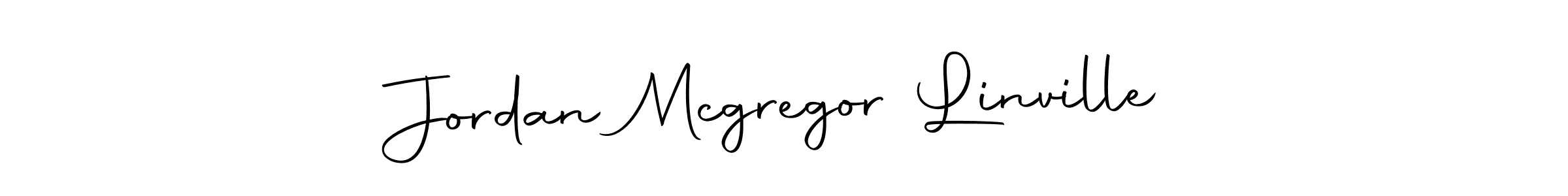 Create a beautiful signature design for name Jordan Mcgregor Linville. With this signature (Autography-DOLnW) fonts, you can make a handwritten signature for free. Jordan Mcgregor Linville signature style 10 images and pictures png