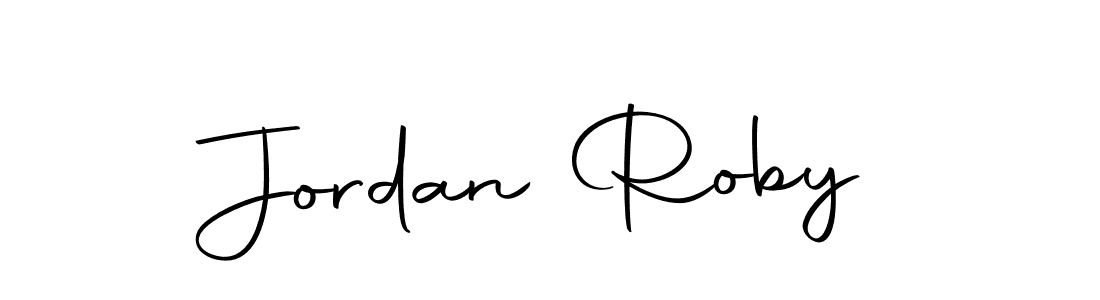 Design your own signature with our free online signature maker. With this signature software, you can create a handwritten (Autography-DOLnW) signature for name Jordan Roby. Jordan Roby signature style 10 images and pictures png