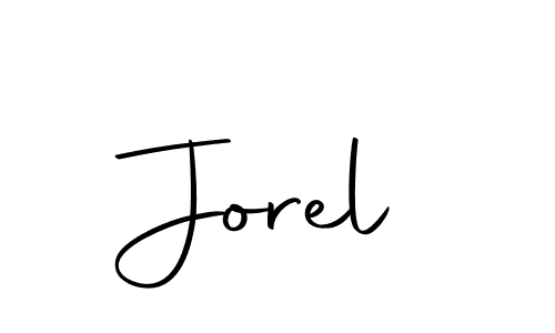How to make Jorel name signature. Use Autography-DOLnW style for creating short signs online. This is the latest handwritten sign. Jorel signature style 10 images and pictures png