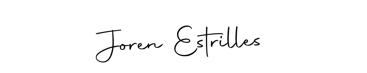 How to make Joren Estrilles name signature. Use Autography-DOLnW style for creating short signs online. This is the latest handwritten sign. Joren Estrilles signature style 10 images and pictures png