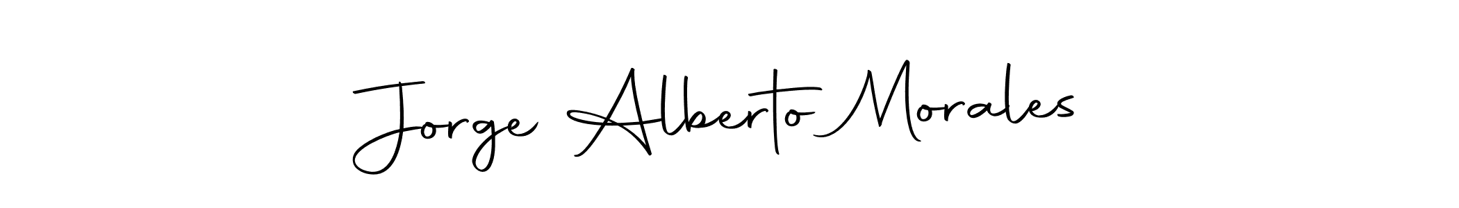 Design your own signature with our free online signature maker. With this signature software, you can create a handwritten (Autography-DOLnW) signature for name Jorge Alberto Morales. Jorge Alberto Morales signature style 10 images and pictures png