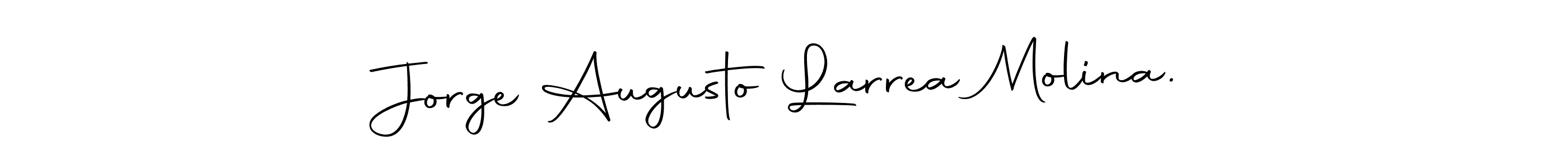 Make a beautiful signature design for name Jorge Augusto Larrea Molina.. With this signature (Autography-DOLnW) style, you can create a handwritten signature for free. Jorge Augusto Larrea Molina. signature style 10 images and pictures png