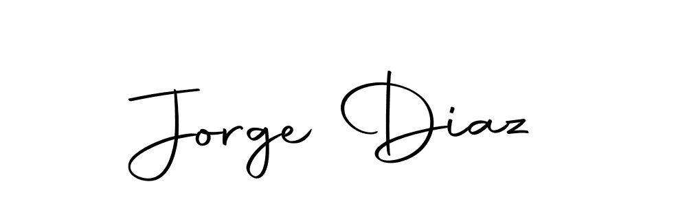 How to make Jorge Diaz name signature. Use Autography-DOLnW style for creating short signs online. This is the latest handwritten sign. Jorge Diaz signature style 10 images and pictures png