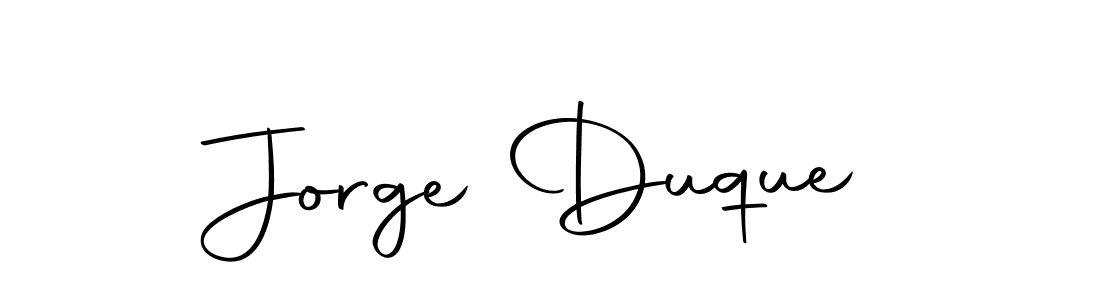Also we have Jorge Duque name is the best signature style. Create professional handwritten signature collection using Autography-DOLnW autograph style. Jorge Duque signature style 10 images and pictures png