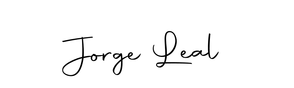 Use a signature maker to create a handwritten signature online. With this signature software, you can design (Autography-DOLnW) your own signature for name Jorge Leal. Jorge Leal signature style 10 images and pictures png