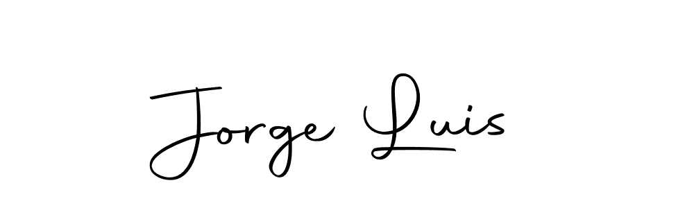 Make a beautiful signature design for name Jorge Luis. With this signature (Autography-DOLnW) style, you can create a handwritten signature for free. Jorge Luis signature style 10 images and pictures png